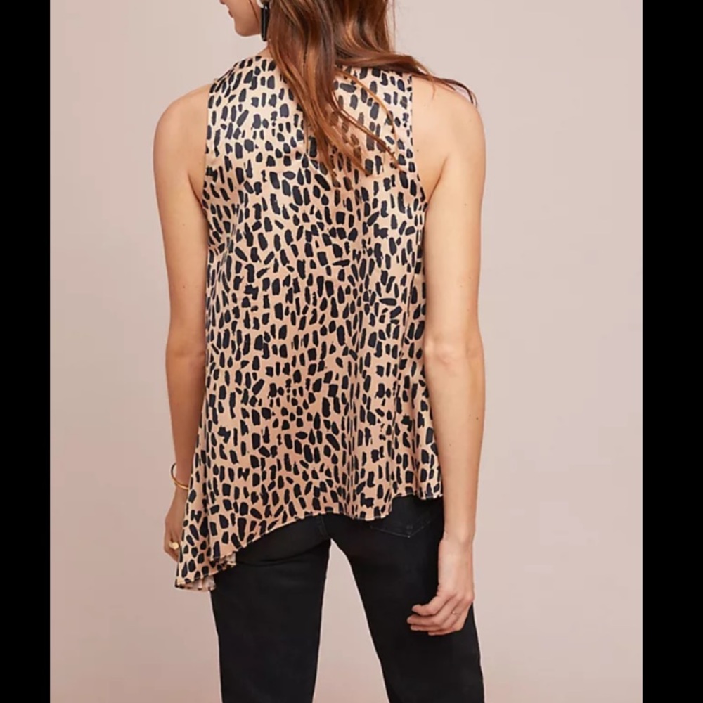 SALE!! NWT Anthropologie Nadine Leopard print Top XS - Picture 4 of 9